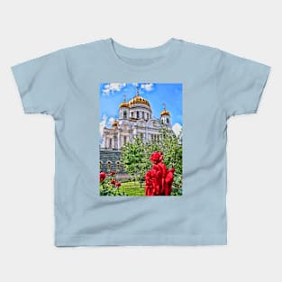 The Cathedral of Christ the Saviour, Moscow, Russia Kids T-Shirt